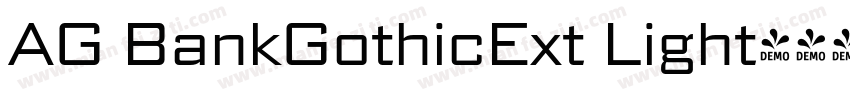 AG BankGothicExt Light字体转换